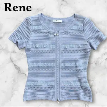 Rene 르네 반팔 티셔츠 집업 레이스 가디건 [ 36 ]