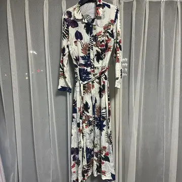 ZARA 자라 꽃무늬 긴팔 셔츠 원피스