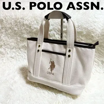 U.S.POLO ASSN. 백 핸드백 토트 캔버스
