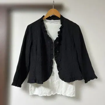 레리안 여름 가디건 블라우스 1장 있으면 편리 11호 블랙 프릴