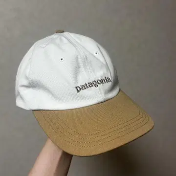 patagonia 캡 화이트/브라운