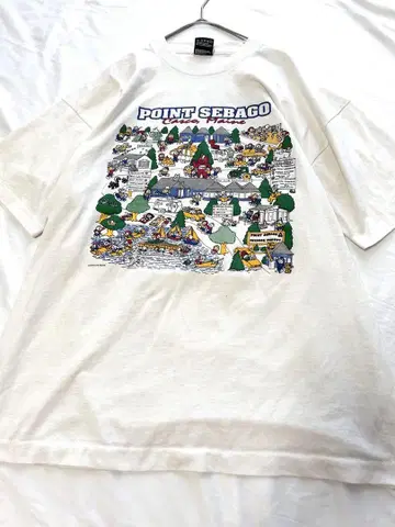 프룻 오브 더 룸 싱글 스티치 티셔츠 90s USA제