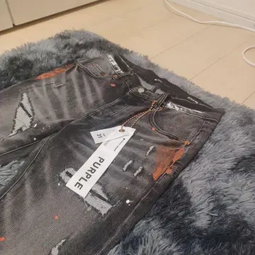 보라색 브랜드 사이즈 31 슬림 핏