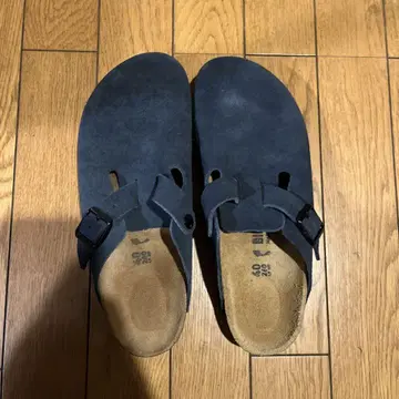 네이비 사보 클로그 샌들