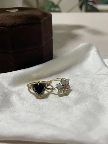 [ agete ] [ cloche ] [ K10 ] 반지 세트