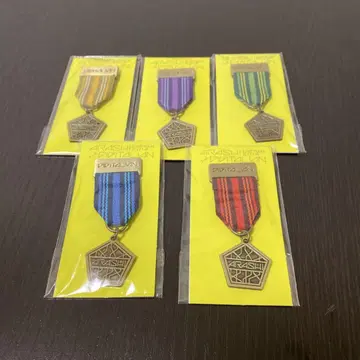 ARASHI 메달형 핀 배지 5개 세트