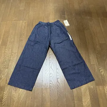 무인양품 다크 네이비 이지 와이드 팬츠 S 사이즈 미사용 새상품