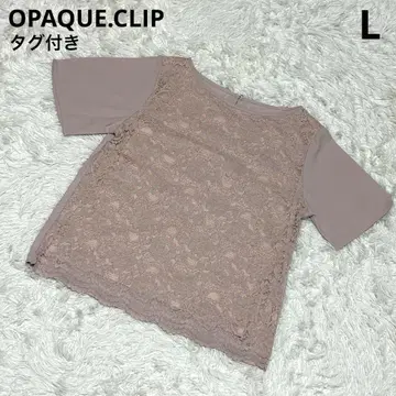 [택 포함 새상품] OPAQUE.CLIP 블라우스 셔츠 레이스 반팔