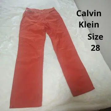 [ 세련된 Calvin Klein JEANS ] 오렌지 데님 팬츠 28