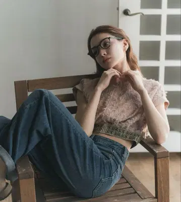자카드 블라우스 ranclic