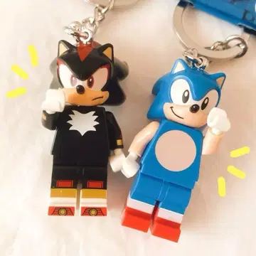 [ 2개 ] LEGO 레고 키홀더 소닉 쉐도우 키링 정품