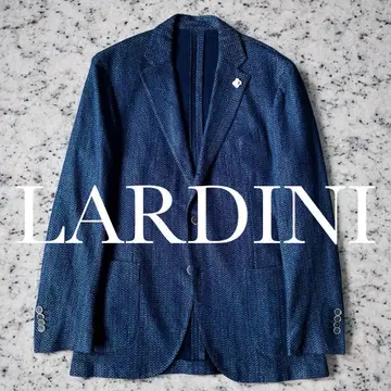 미사용급 LARDINI 테일러드 자켓 린넨 면 춘하 52