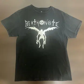 DEATH NOTE 애니메이션 티셔츠 블랙 00s