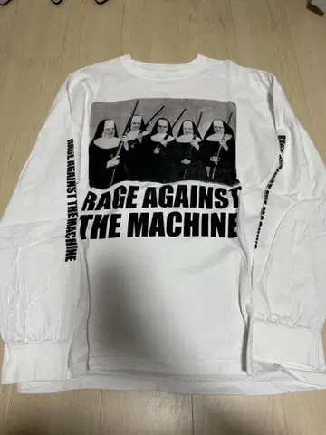 RAGE AGAINST THE MACHINE 롱 슬리브 T셔츠 XL