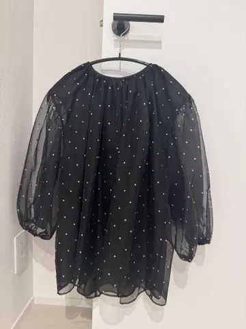 enshiaR 도트 브라이즈 상의 (black)
