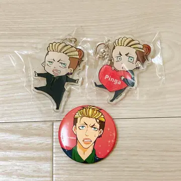 명탐정 코난 블랙 철의 어영 핑가 아크링 키링 캔뱃지 동인 3세트