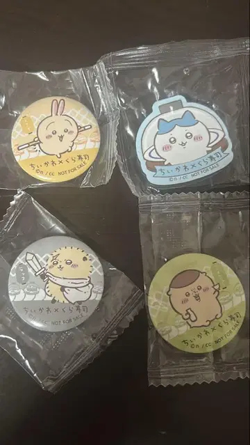 치이카와 x 쿠라스시 캔뱃지 3개, 마그넷 시트 2개 세트 묶음 판매
