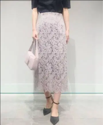 CELFORD 레이스 롱 스커트 새상품 택 포함