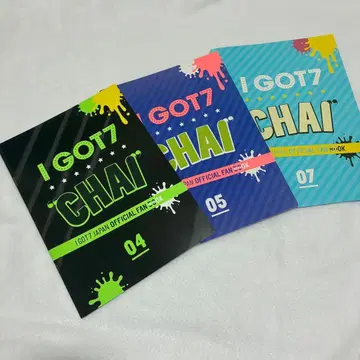 I GOT7 CHAI 공식 팬클럽 책자 3권 세트