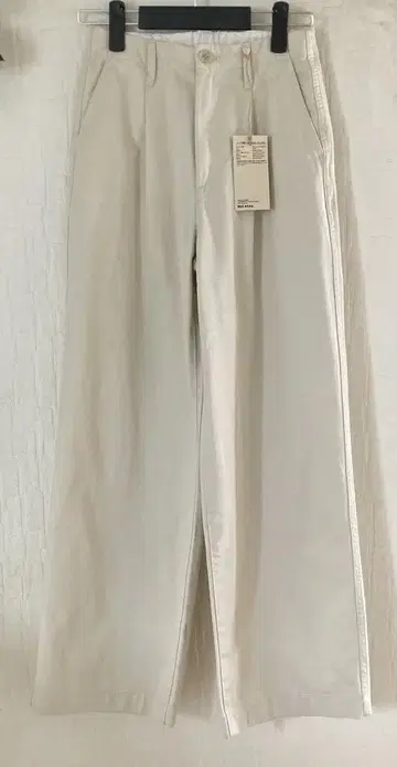 무인양품 무라 실 턱 와이드 팬츠 S 사이즈