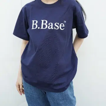 Broken Base 로고 T셔츠 네이비