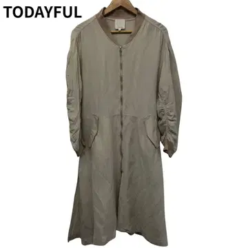 TODAYFUL 베이지 롱 원피스 지퍼 가을옷 캐주얼