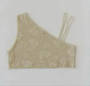 새상품 Eaphi one shoulder leaf bustier