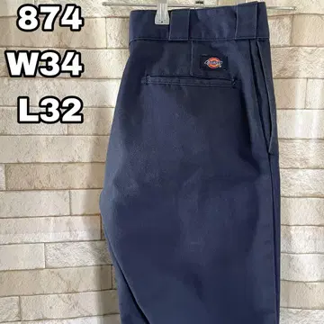 디키즈 874 워크 팬츠 멕시코제 자수 네이비 34 x 32