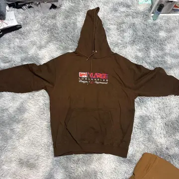 XLARGE 브라운 후드티 L 사이즈! 별로 입지 않아서 깨끗합니다!