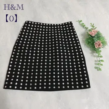 [ H&M ] 스터드 미니 스커트 150/60A 사이즈 타이트