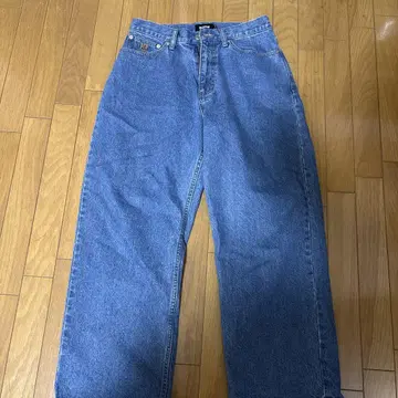 XLARGE 블루 와이드 레그 데님