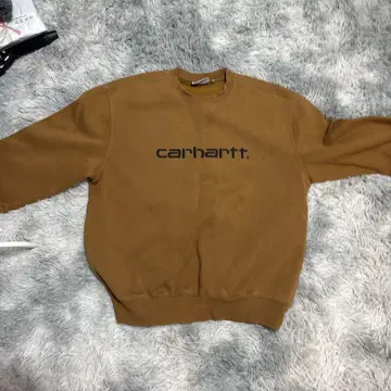 carhartt 브라운 로고 맨투맨