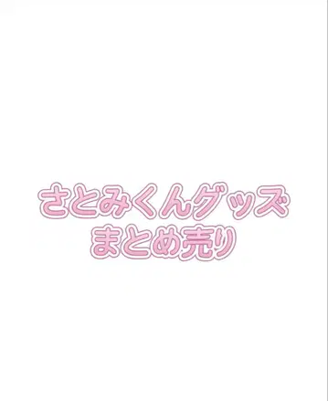 사토미 군 굿즈 묶음 판매