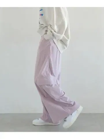 PAGEBOY 페이지 보이 컬러 코듀로이 카고 팬츠 핑크