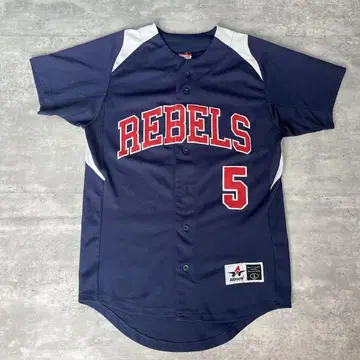 Alleson 알레손 베이스볼 셔츠 유니폼 게임 셔츠 REBELS