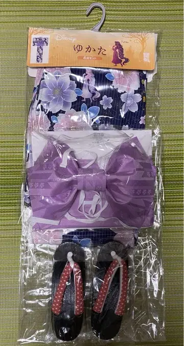 디즈니 라푼젤 유카타 일본 나막신 포함