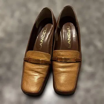 LANCEL 브라운 로퍼 23 cm