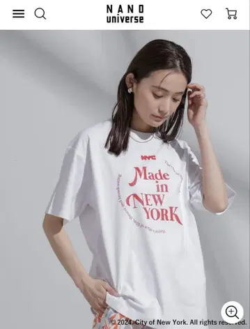 NANO universe 땀 얼룩 방지 NYC 티셔츠