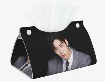 CHA EUNWOO 우노 가죽 티슈 케이스 BOX 가죽 ASTRO