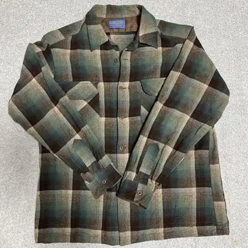 80s Pendleton 체크 무늬 플란넬 셔츠