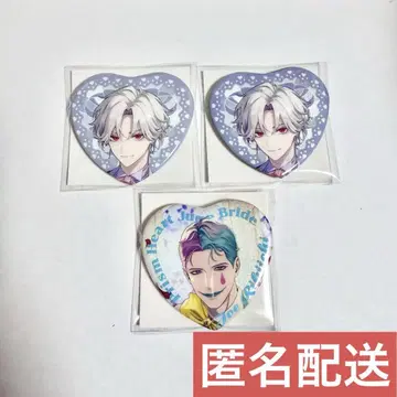 니지산지 June bride 쿠츠하 조 리키치 하트 캔뱃지