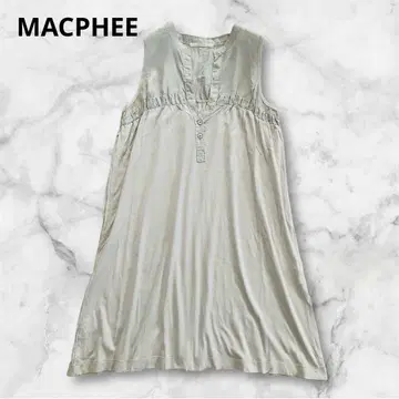 TOMORROWLAND MACPHEE 슬리브리스 원피스 면 실크