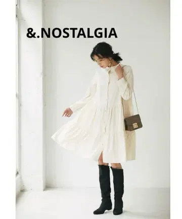 &.NOSTALGIA 개더 티어드 셔츠 튜닉