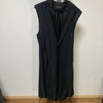 TORNADO MART 드롭 오버 롱 베스트 토네이도 마트 블랙