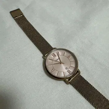 FOSSIL 아날로그 손목시계 로즈 골드