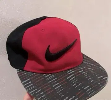Nike 캡 빨간색 블랙