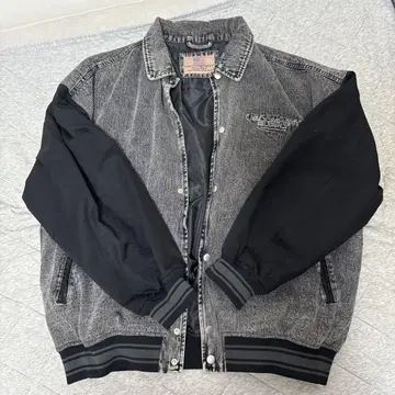 US COMPANY SUPPLY 데님 자켓 그레이/블랙