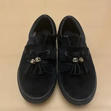 Vans 블랙 태슬 슬립온