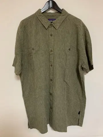 PATAGONIA HEMP 셔츠 XXL 스트라이프 시어서커