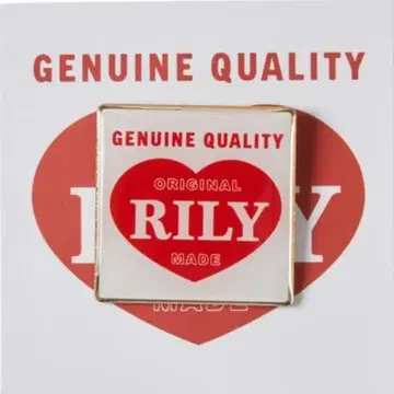 RILY 하트 핀 화이트